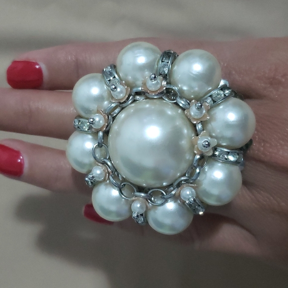 BRACELET AND 3 RINGS - Picture 7 of 9